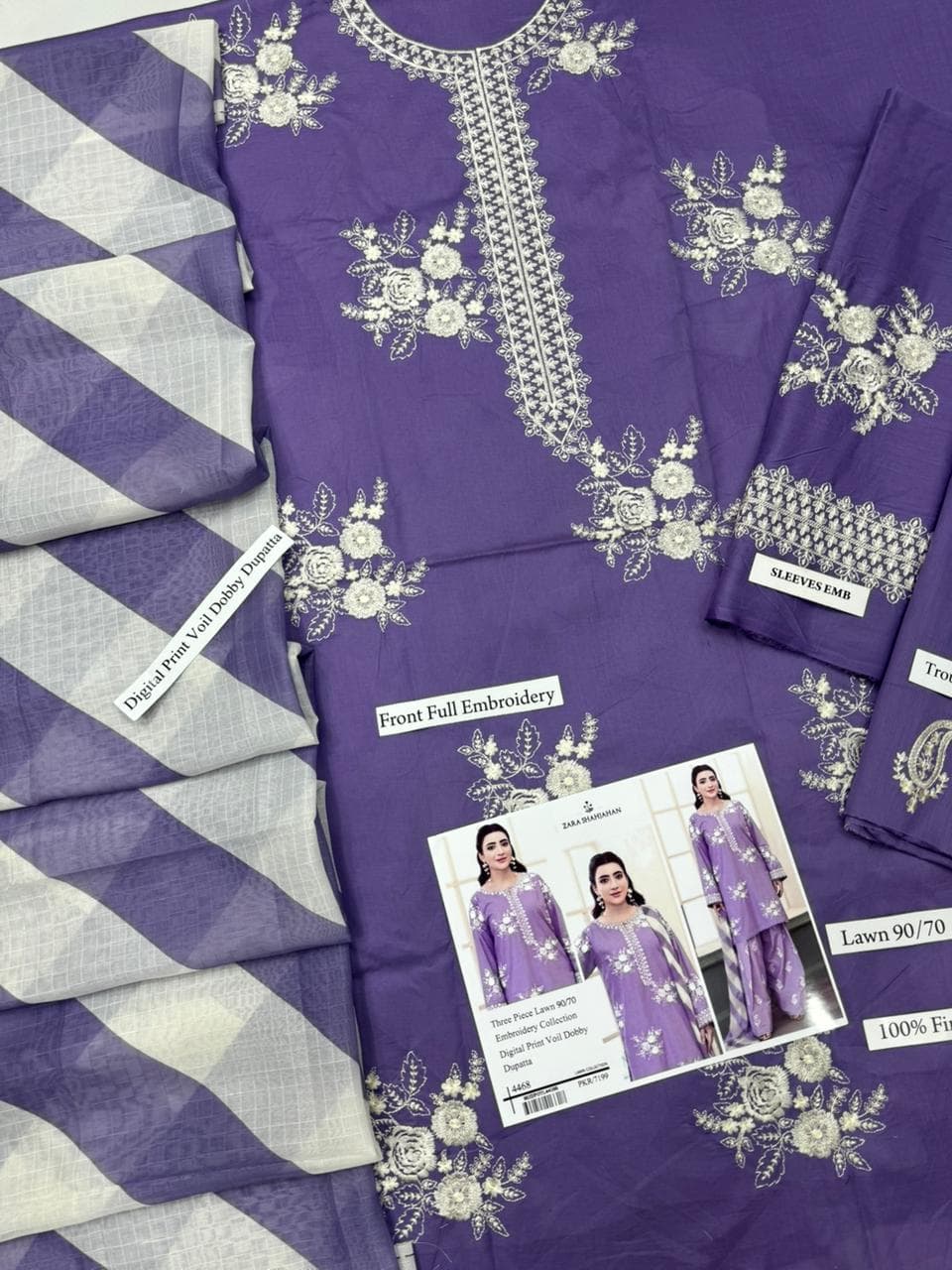 Sapphire Lawn Suit