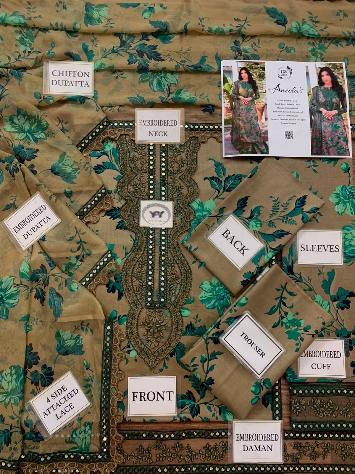 Aneela's Embroidered Suit