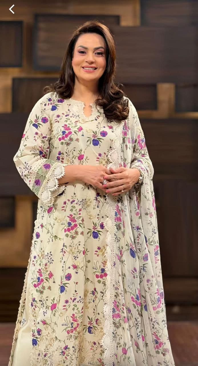 Zeen Printed Lawn Suit