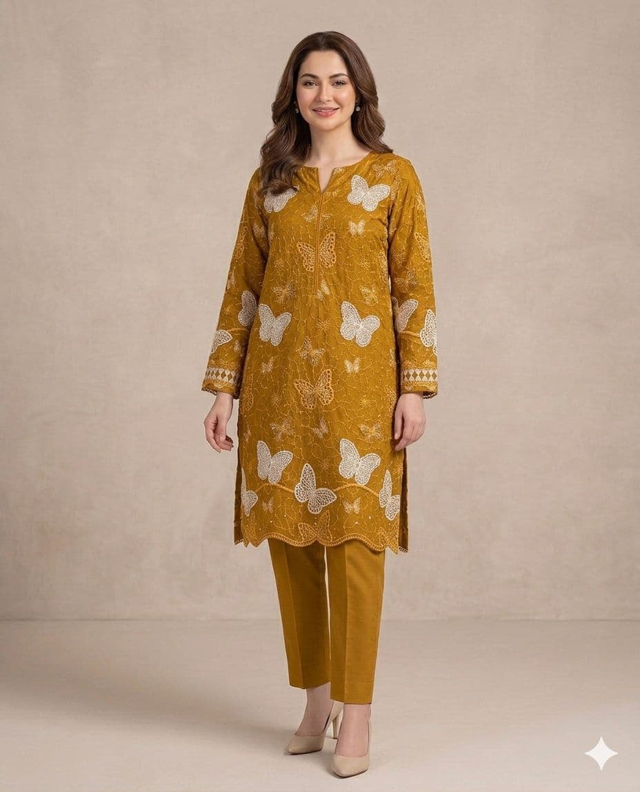 Yellow Lawn Suit