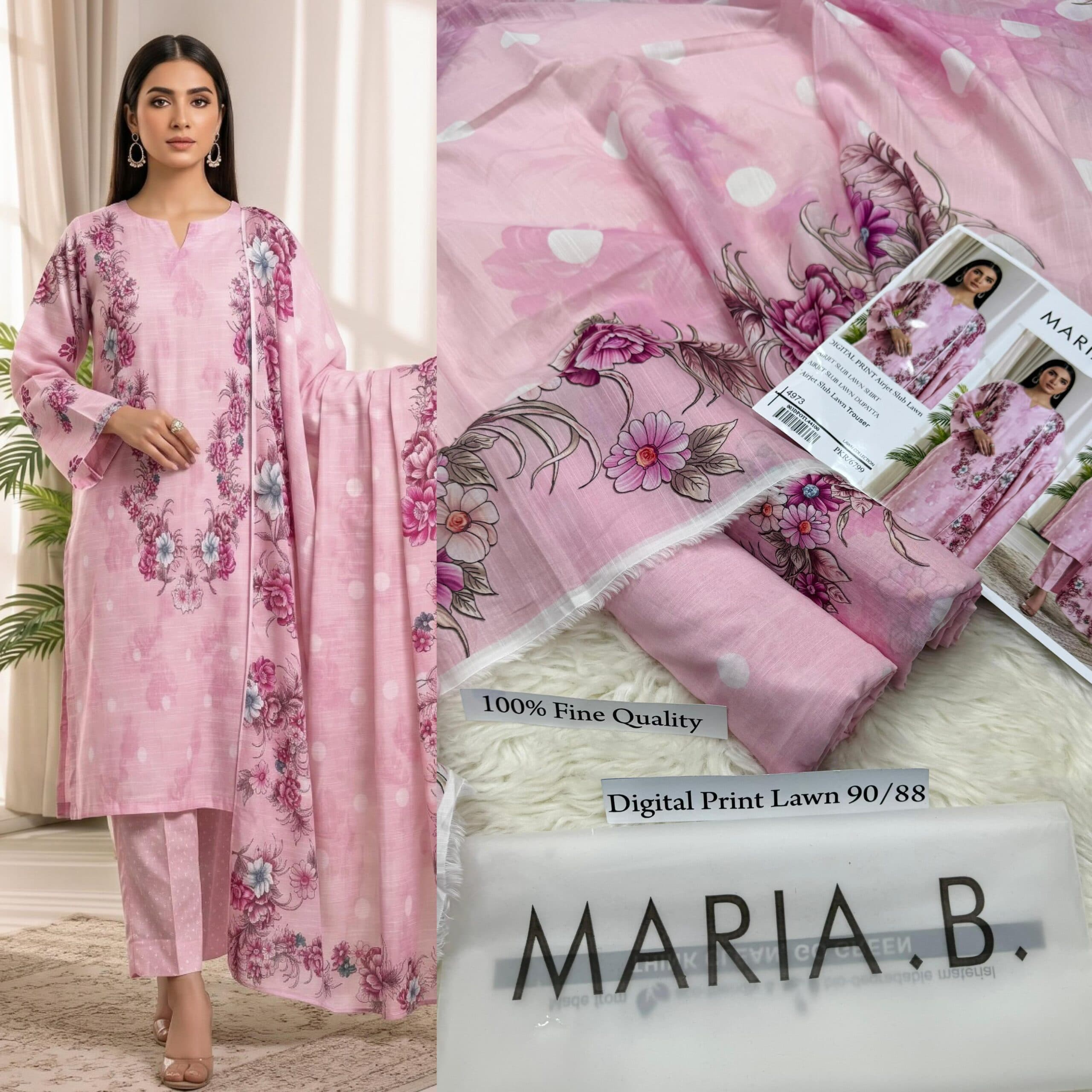 Printed Lawn Suit Maria B.