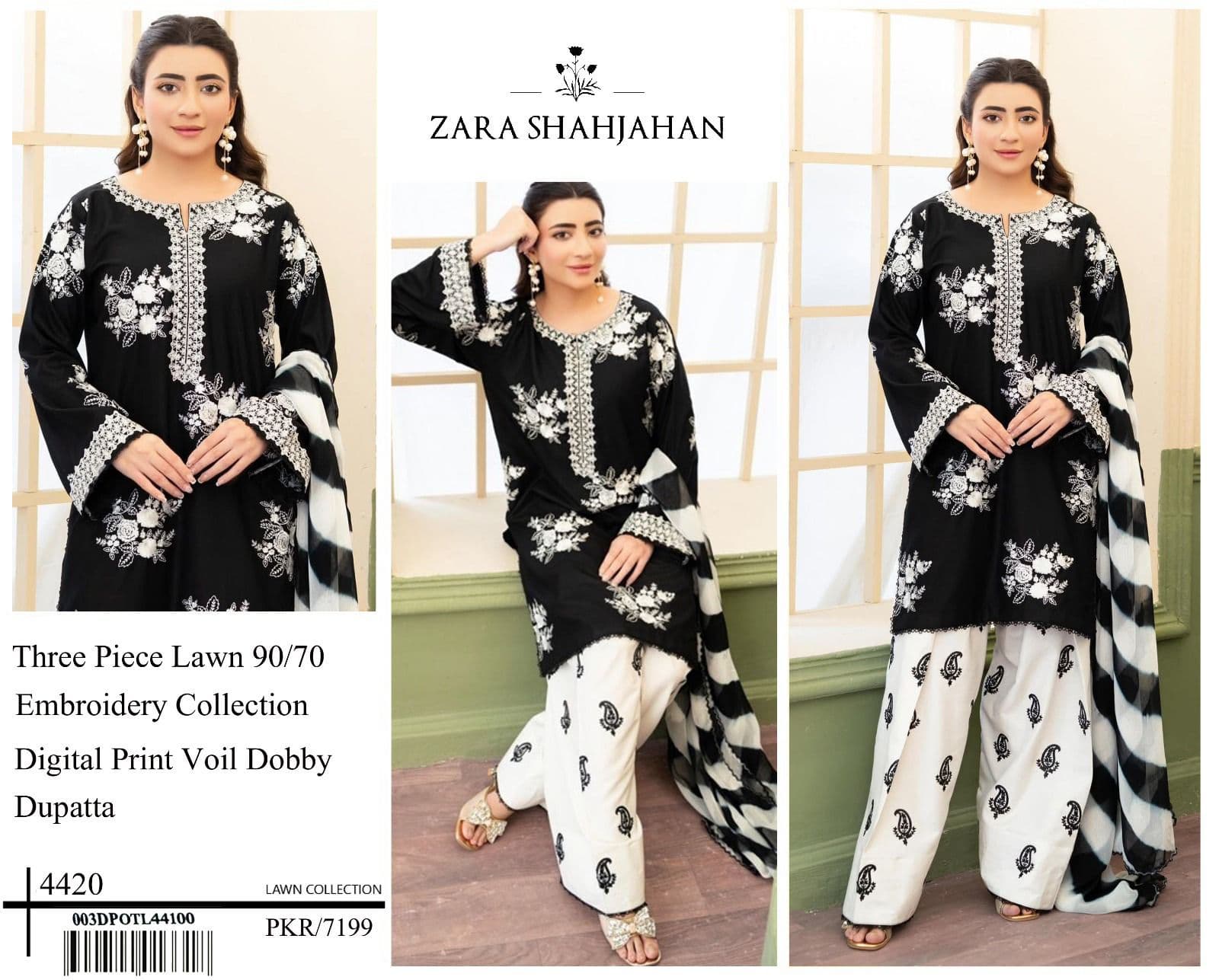 Zara Shahjahan Suit
