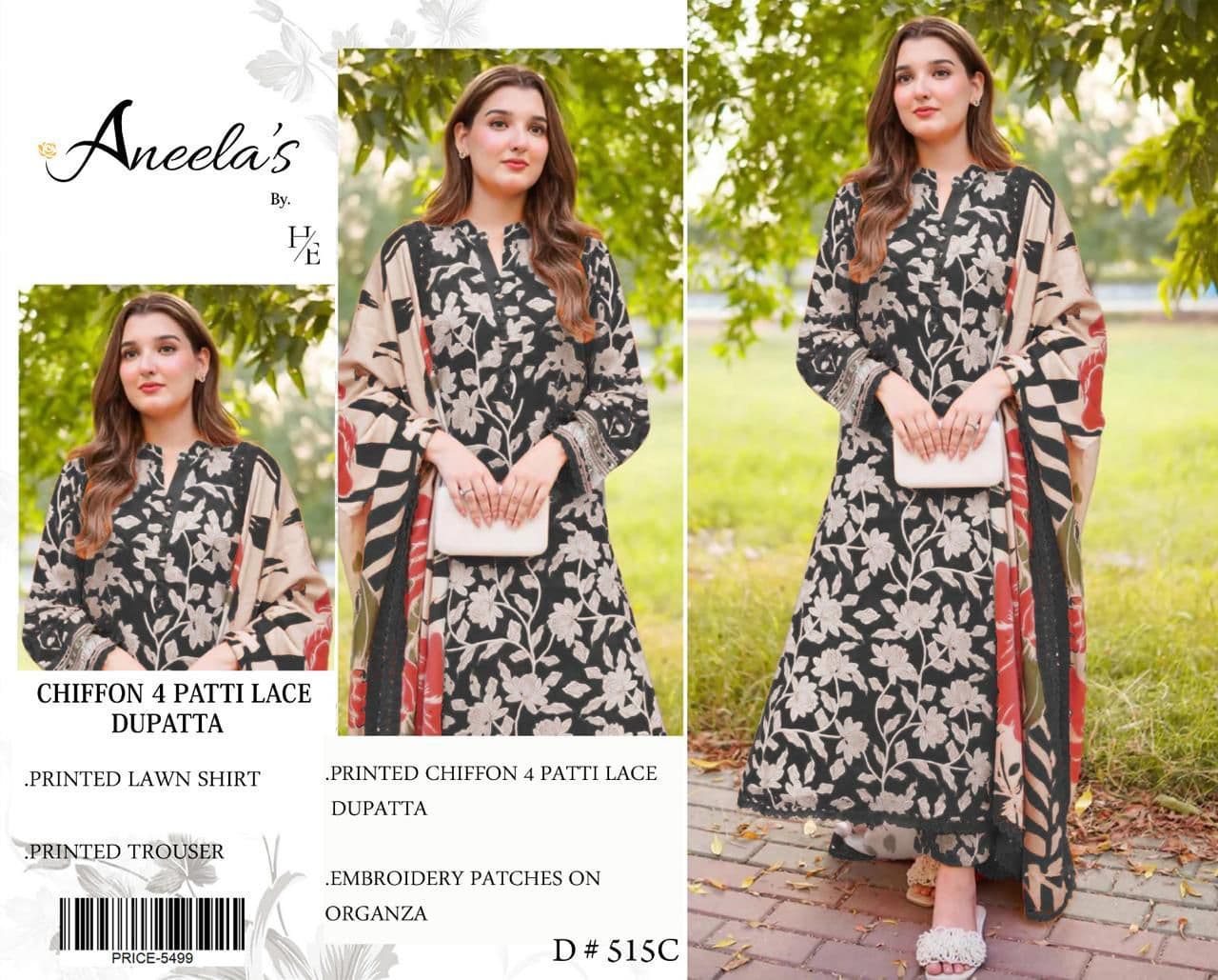Aneela's 3 Piece Lawn Suits image 2