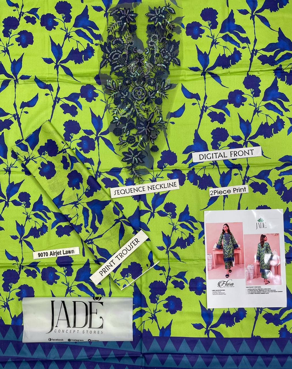 Jade 2 Piece lawn Suits image 3