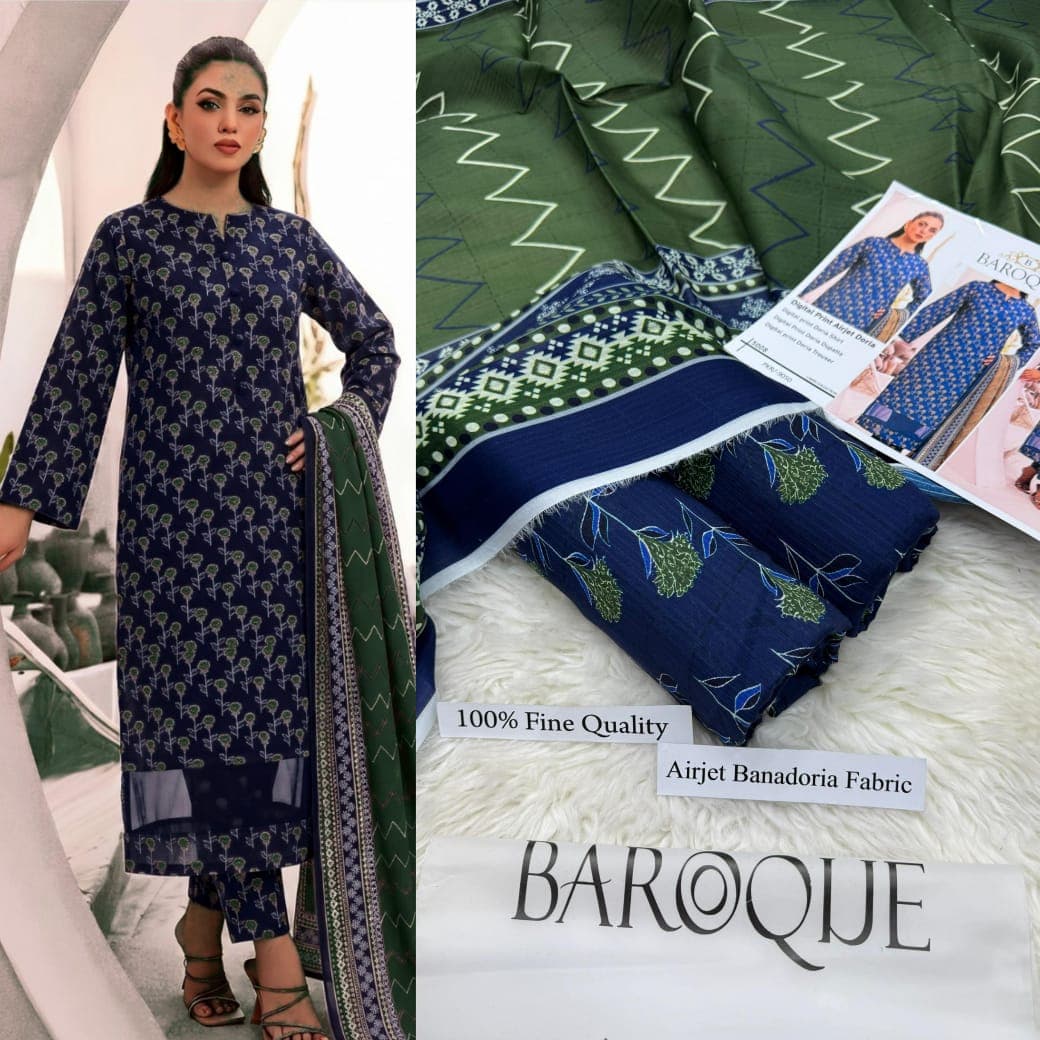 Baroque 3Piece Lawn Suit