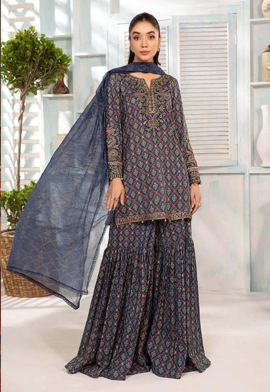 Sapphire 3 Piece Lawn Suit