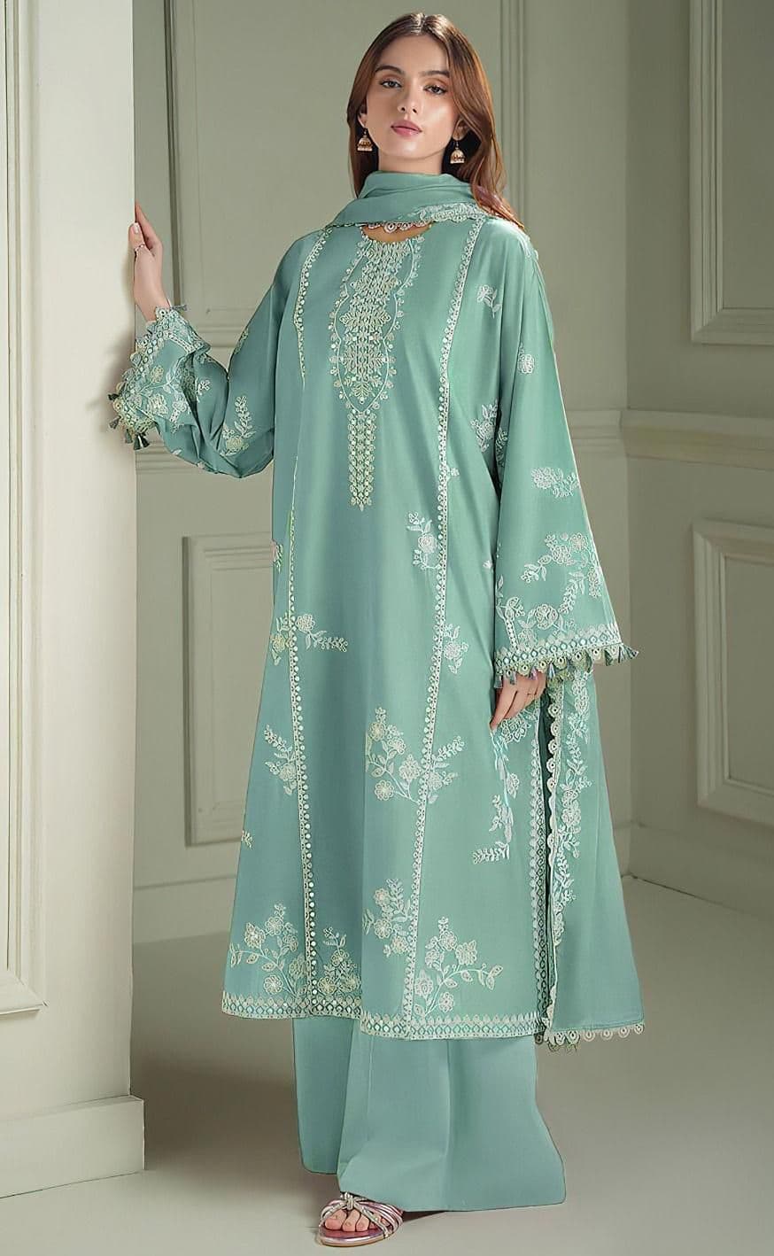 Sapphire Lawn Suit